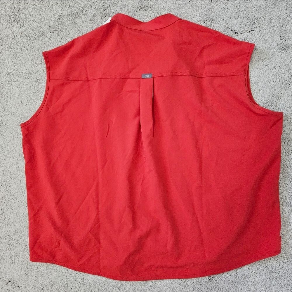 NWT Figs | Rafaela Oversized Scrub Top In Clay, Womens 3XL - Picture 4 of 6